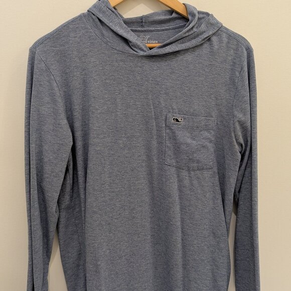 Vineyard Vines Edgartown T Shirt Hoodie in Gray - Picture 1 of 5